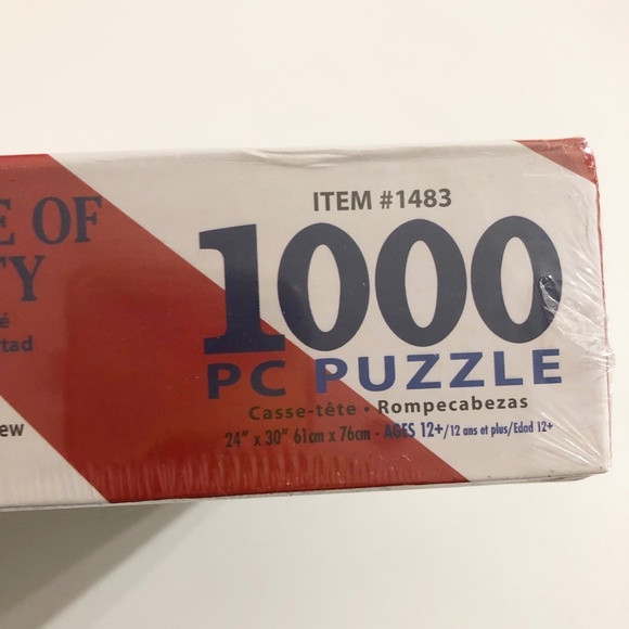 White Mountain Statue of Liberty Steve Crisp Jigsaw Puzzle 1000 pc SEALED - Picture 3 of 3
